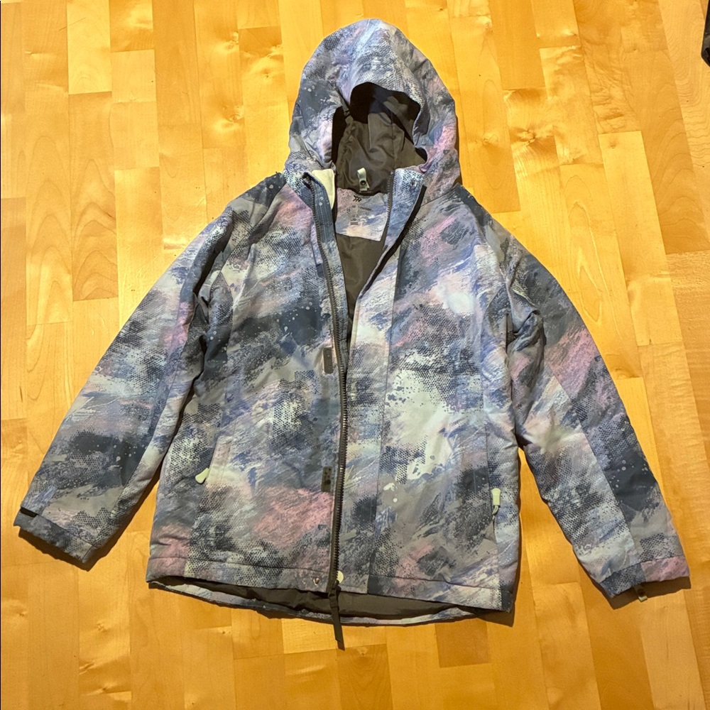 All in Motion Blue and Purple Patterned Jacket